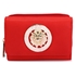 Picture of Xardi London Red Faux Leather Small Patent Trifold Purse