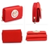 Picture of Xardi London Red Faux Leather Small Patent Trifold Purse