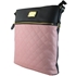 Picture of Xardi London Black/Pink Quilted Cross Body Shoulder Bag