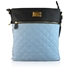 Picture of Xardi London Black/Blue Quilted Cross Body Shoulder Bag