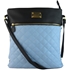 Picture of Xardi London Black/Blue Quilted Cross Body Shoulder Bag