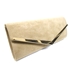 Picture of Xardi London Black Suede Envelope Handheld Small Clutch Bag