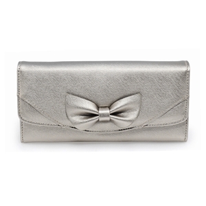 Picture of Xardi London Silver Trifold Faux Leather Ladies Wallet