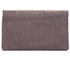 Picture of Xardi London Grey Suede Large Flat Suedette Clutch