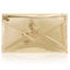 Picture of Xardi London Gold Flat Envelope Patent Clutch