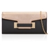 Picture of Xardi London Champagne Flap Over Vintage Leather Clutch Bag