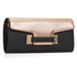 Picture of Xardi London Champagne Flap Over Vintage Leather Clutch Bag