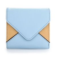 Picture of Xardi London Blue/Beige Mini Trifold Faux Leather Wallet