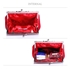 Picture of Xardi London L Red Bridal Satin Wedding Slouch Clutch 