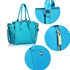 Picture of Xardi London Teal Style A Zipper Women Tote Handbag