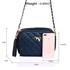 Picture of Xardi London Navy Quilted Leather Style Satchel Bag