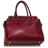 Picture of Xardi London Burgundy Quilted Pattern Grab Bag for Women