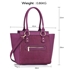 Picture of Xardi London Purple Zipper Medium Women Shoulder Bag