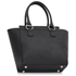 Picture of Xardi London Black/Marsala Zipper Medium Women Shoulder Bag