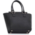 Picture of Xardi London Black/Beige Zipper Medium Women Shoulder Bag