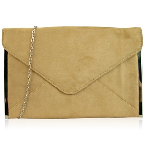 Picture of Xardi Tan medium celebrity flat envelope handbag