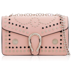 Picture of Xardi London Pink Women Faux Leather Satchel Bag 