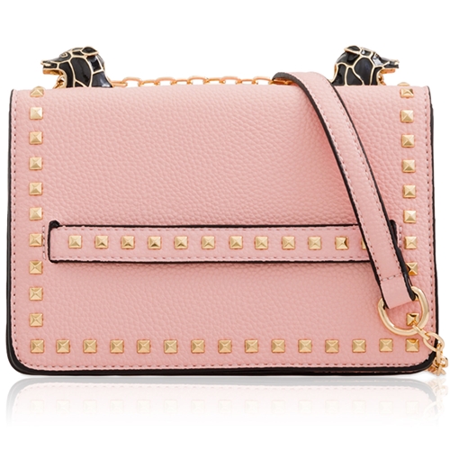 Picture of Xardi London Pink Studded Satchel Bag for Women 