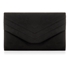 Picture of Xardi London Black Envelope Shaped Faux Suede Small Clutch Bag