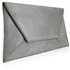 Picture of Xardi London Grey Large Flat Suede Diagonal Envelope Clutch Bag