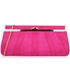 Picture of Xardi London Fuchsia Small Baguette Suede Clasp Prom Bag