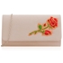 Picture of Xardi London Nude Medium Suede Clutch Party Bag 