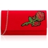 Picture of Xardi London Red Medium Suede Clutch Party Bag 