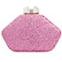 Picture of Xardi London Glitter Pink Minaudiere Bobble Clasp Evening Bag