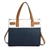 Picture of Xardi London Navy/White Square Faux Leather Grab Bag for Women
