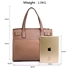 Picture of Xardi London Nude Square Faux Leather Grab Bag for Women
