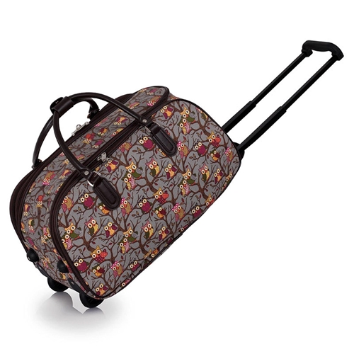Picture of Xardi London Grey Owl Printed Cabin Approved Hand Luggage
