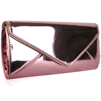 Picture of Xardi London Pink Women Clutch Bag Bridal Designer Ladies Evening Party Handbags