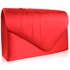 Picture of Xardi Red Medium Satin Clutch Bag