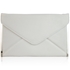 Picture of Xardi White medium celebrity flat envelope handbag