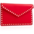 Picture of Xardi London Red Envelope Shaped Stud Trim Women's Clutch