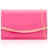 Picture of Xardi London Pink Metal Trim Patent Leather Clutch Bag