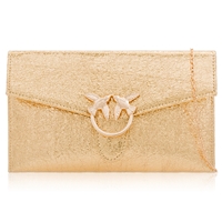 Picture of Xardi London Gold Metallic Flat Clutch Handbag