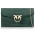 Picture of Xardi London Green Metallic Flat Clutch Handbag