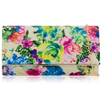 Picture of Xardi London White Sequin Water Colour Floral Women Clutch 