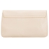 Picture of Xardi London Nude Flap Over Suede Clutch Bag 