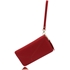 Picture of Xardi London Red Plain Single Zip Wristlet Women Wallet