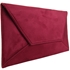 Picture of Xardi London Burgundy Large Flat Suede Diagonal Envelope Clutch Bag