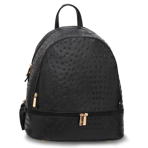 Picture of Xardi London Black Croc Print Unisex Adult/Child Back to School Backpack