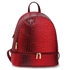 Picture of Xardi London Burgundy Croc Print Unisex Adult/Child Back to School Backpack