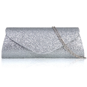Picture of Xardi London Silver Women Clutch Bag Bridal Designer Ladies Evening Party Handbags