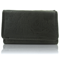 Picture of Xardi London Black Trifold Women Faux Leather Wallet