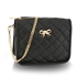 Picture of Xardi London Black Style 2 Quilted Leather Style Satchel Bag