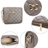 Picture of Xardi London Grey Style 2 Quilted Leather Style Satchel Bag