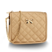 Picture of Xardi London Gold Style 2 Quilted Leather Style Satchel Bag