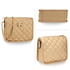 Picture of Xardi London Gold Style 2 Quilted Leather Style Satchel Bag